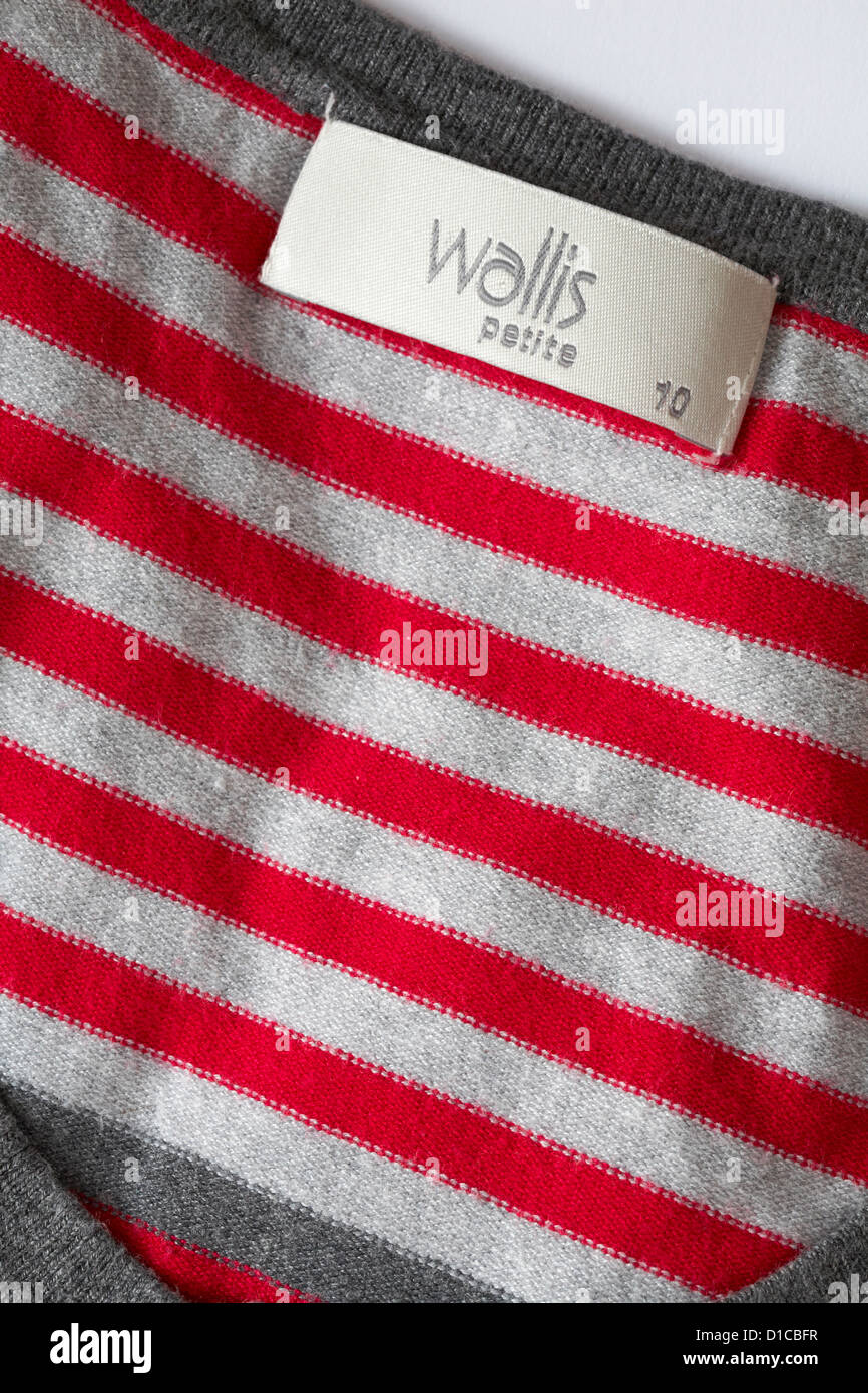 Wallis petite label in clothing Stock Photo - Alamy