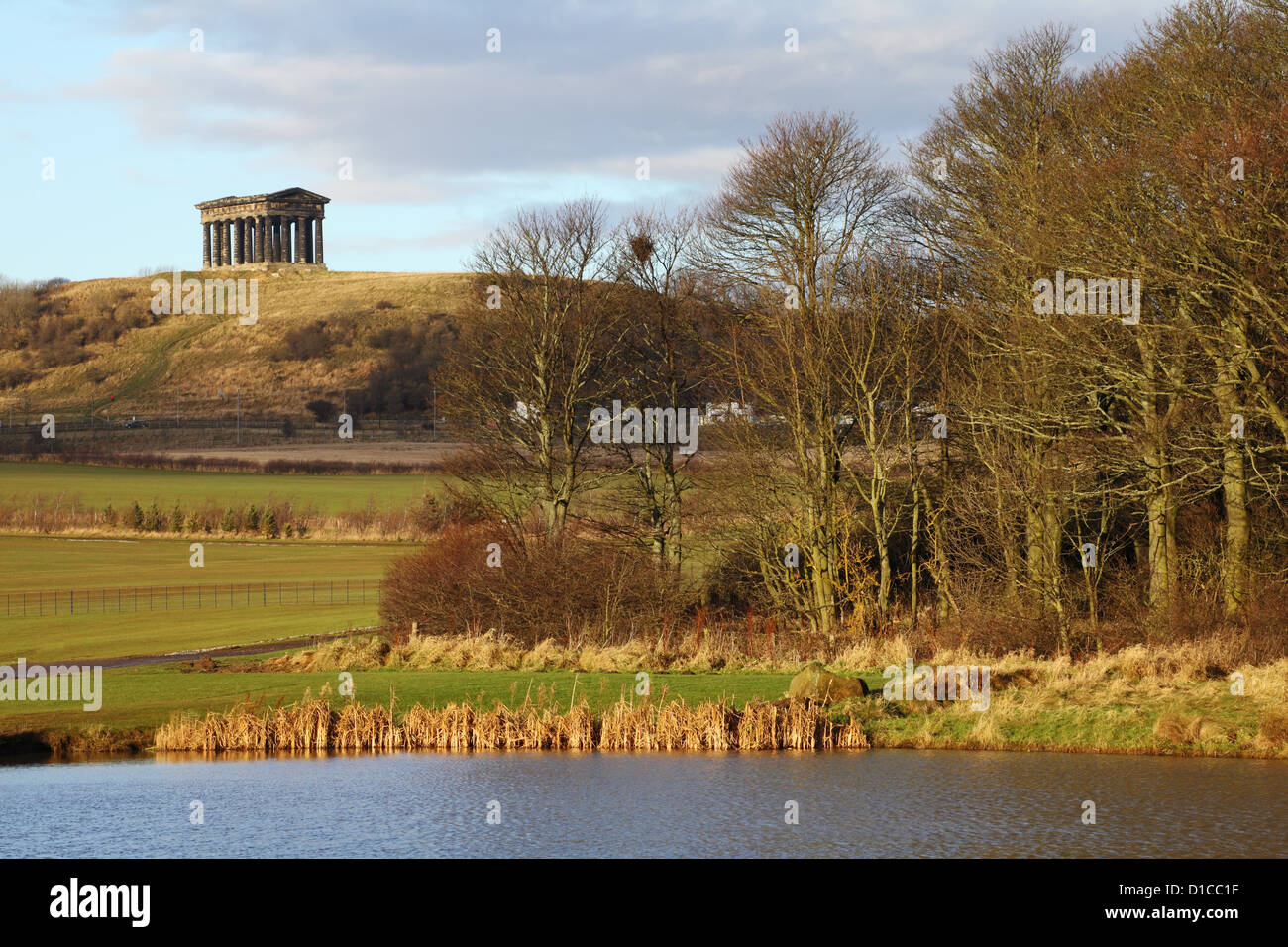 Penshaw Monument from Herrington Country Park, Sunderland, North East England, UK Stock Photo