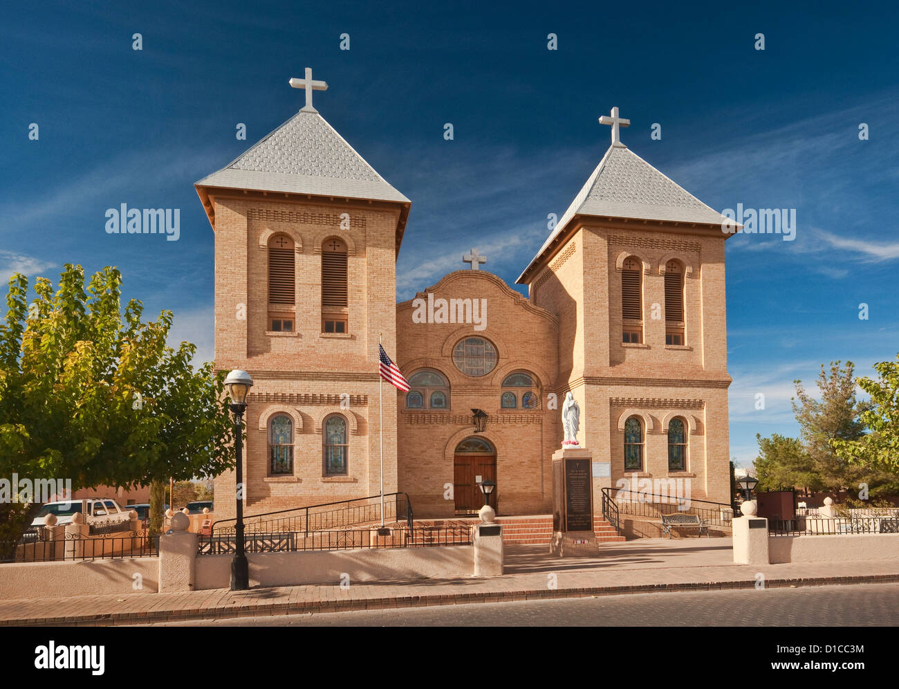 Basilica of San Albino on Mesilla Plaza in town of Mesilla near Las