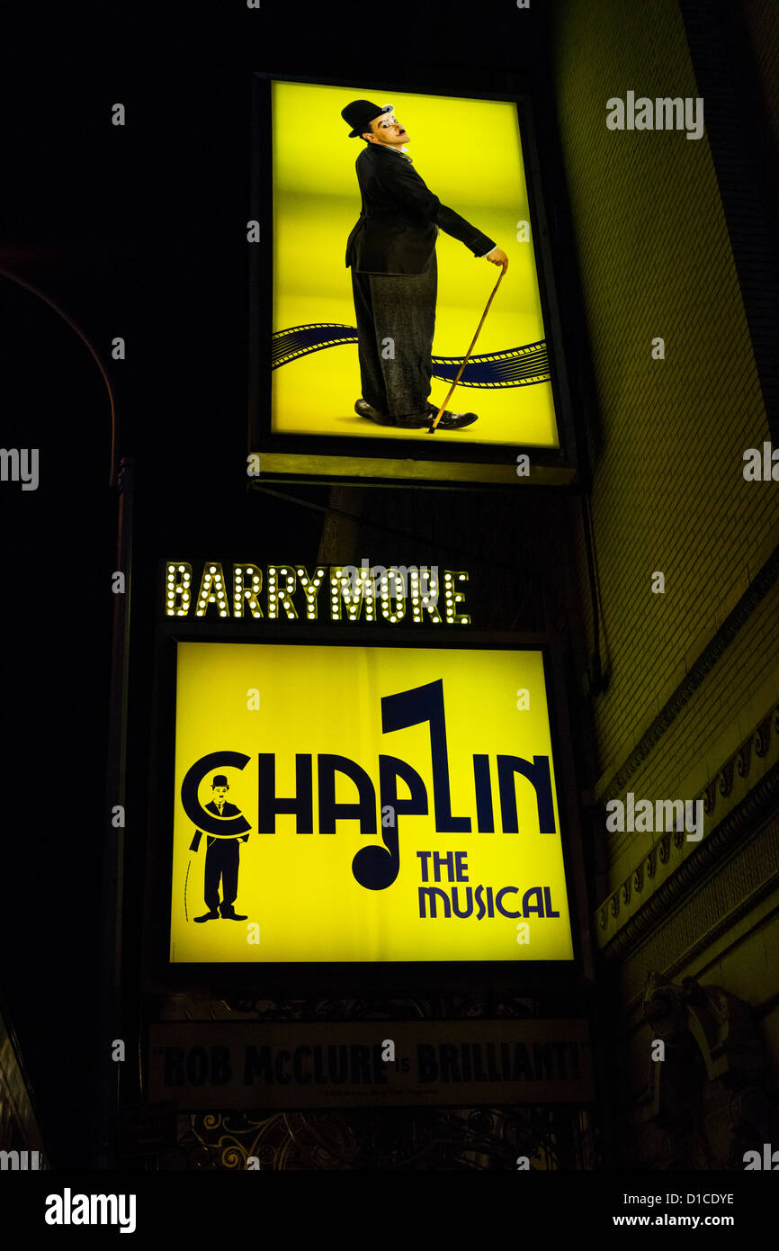 Chaplin the Musical at the Barrymore Theatre in New York City Stock Photo