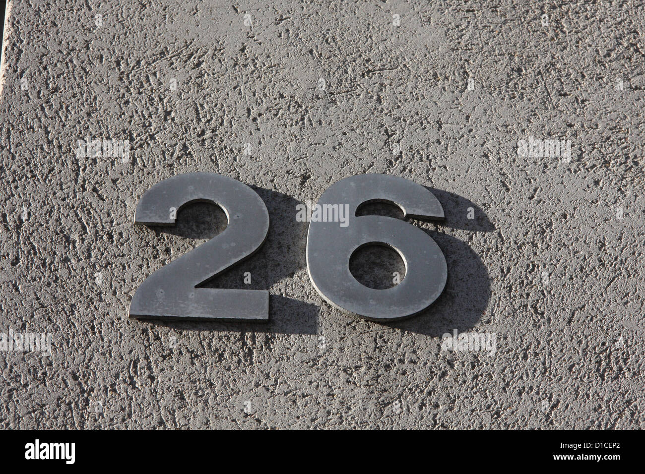 Number 26 street sign hi-res stock photography and images - Alamy