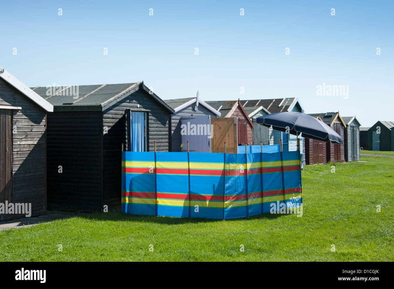 Beach Huts at Dovercourt, Essex, UK Stock Photo Alamy