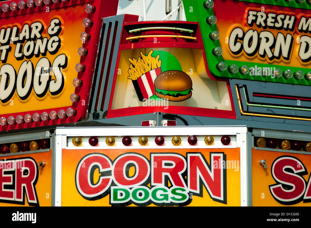 A photogrpah of a concession stand in a fairground setting Stock Photo ...