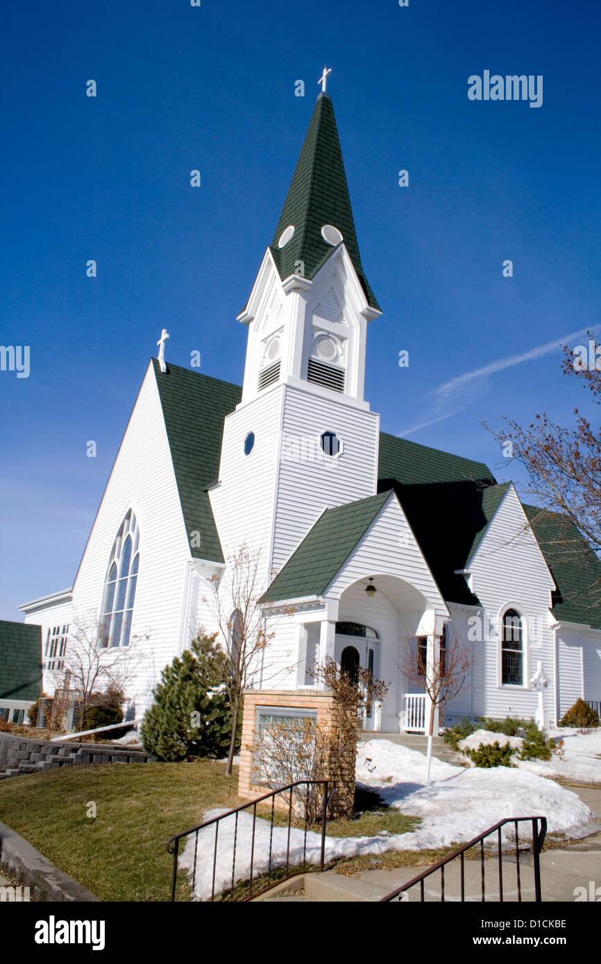First Presbyterian Church. Redwood Falls Minnesota MN USA Stock Photo