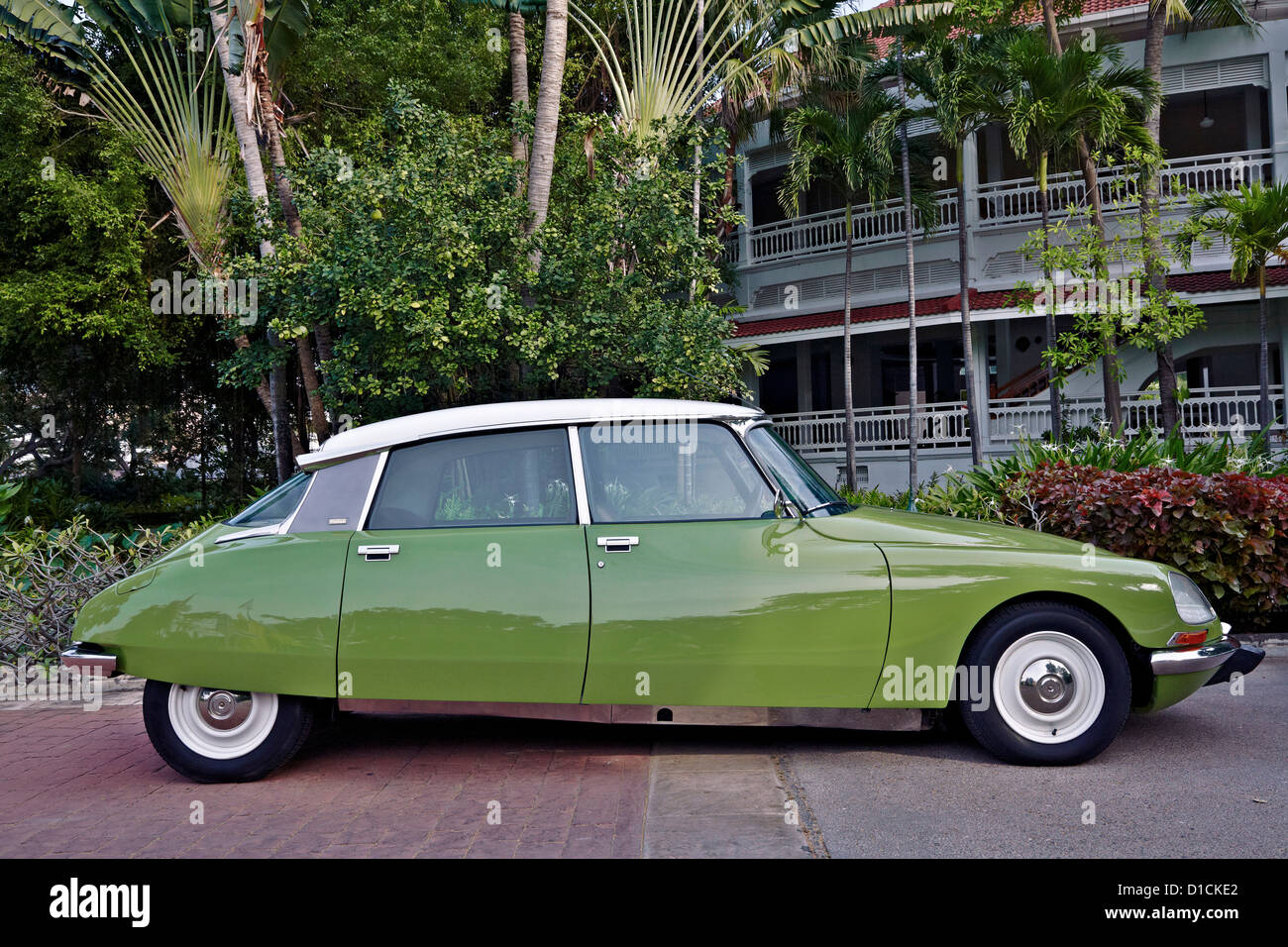 Vintage Citroen DS Pallas at a Concours d'Elegance car event. Thailand S. E. Asia Stock Photo