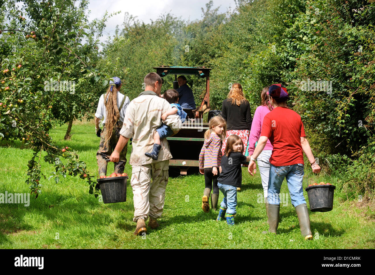 Cider making at Broome Farm near RossonWye UK where there is free