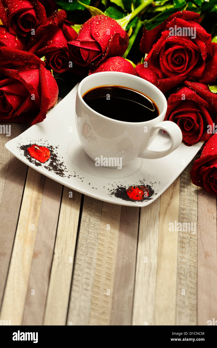 Romantic coffee Stock Photo