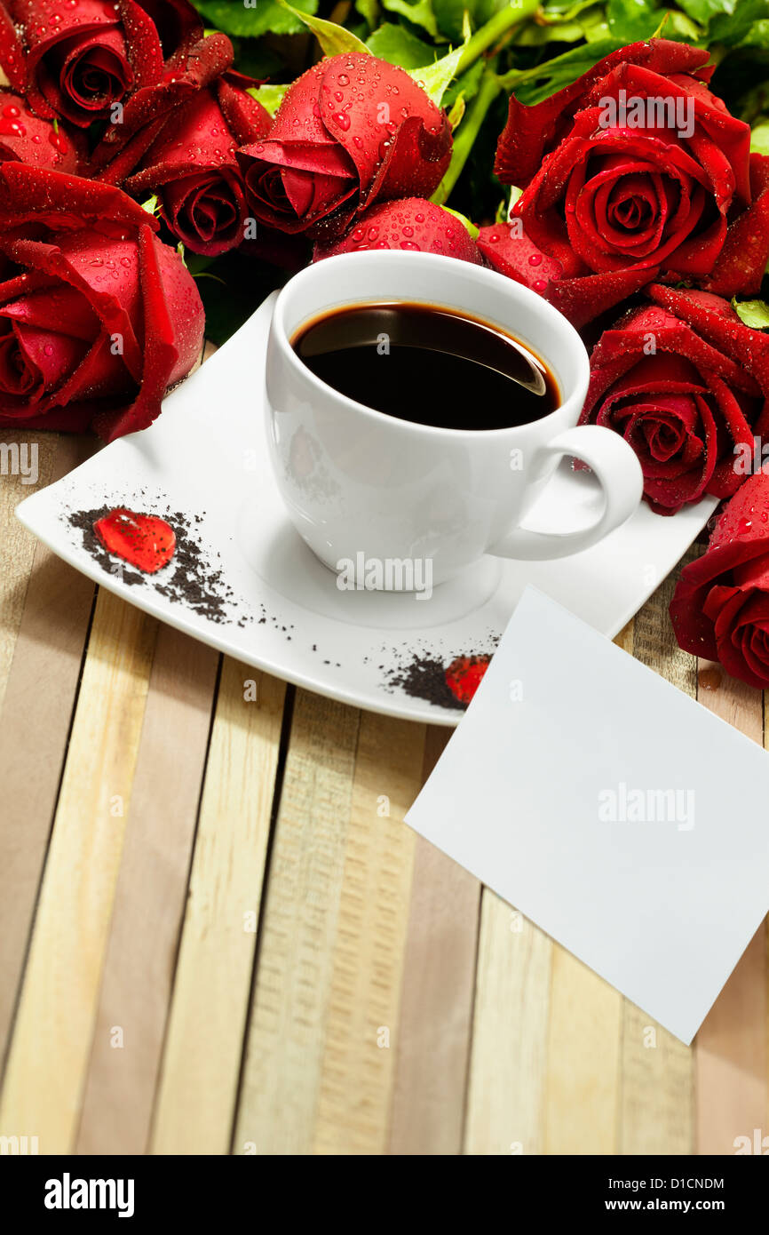 Romantic coffee Stock Photo