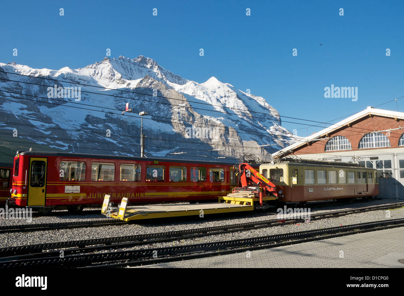 Trains kleine scheidegg hi-res stock photography and images - Alamy