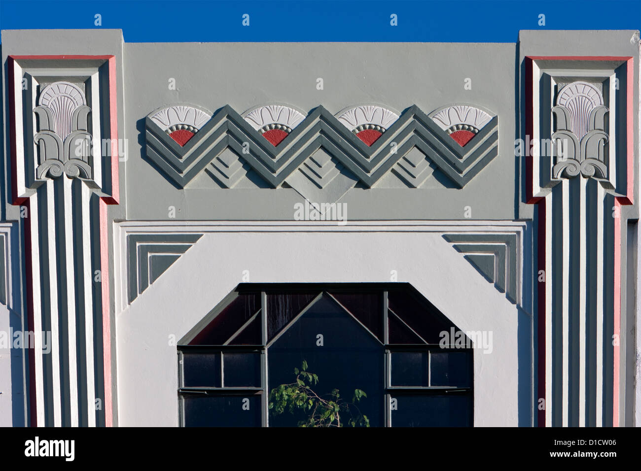 Art Deco Architecture, Napier, north island, New Zealand Stock Photo