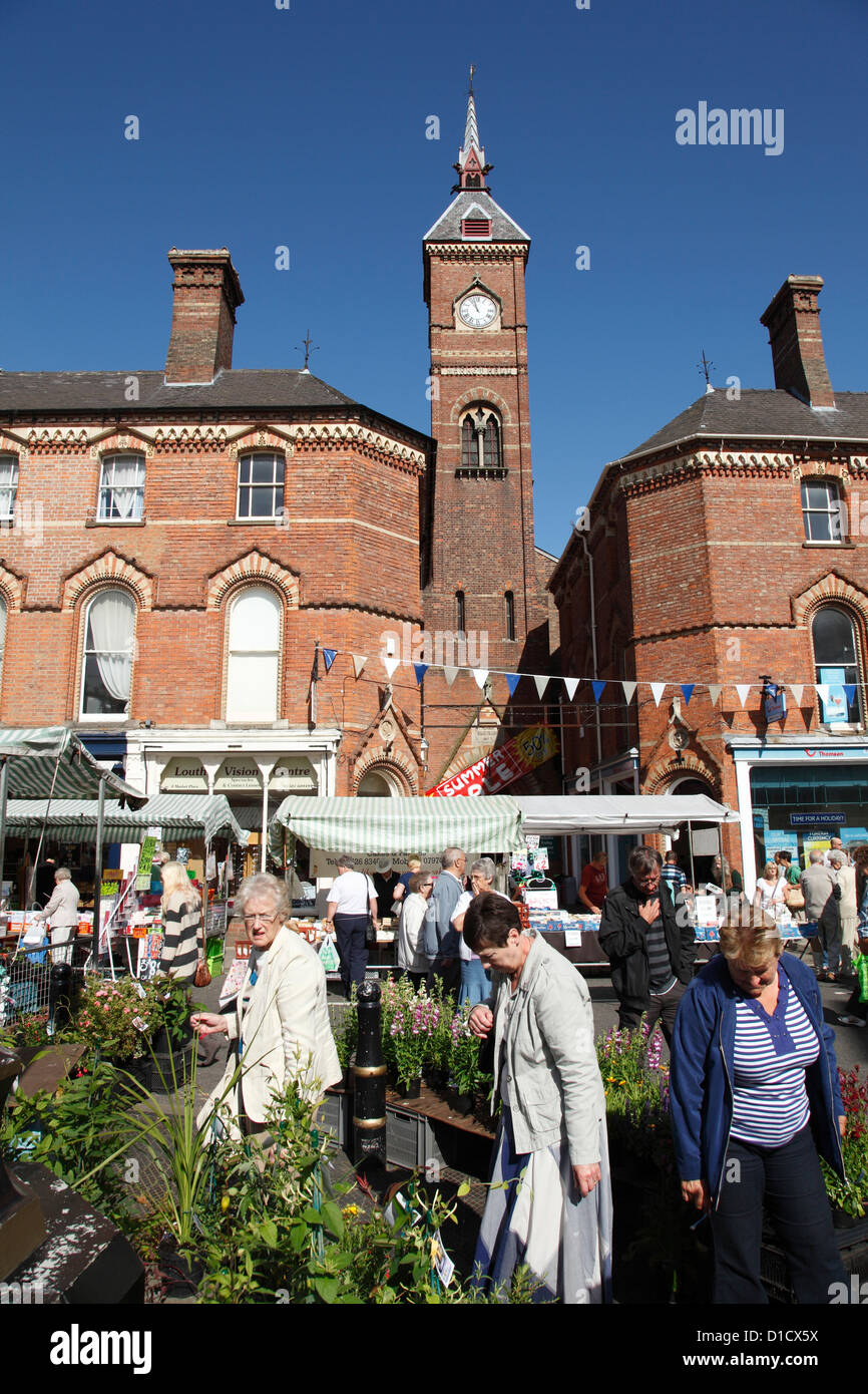 Louth Market, Lincolnshire, England, U.K Stock Photo Alamy