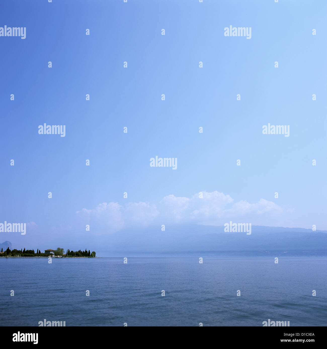 Toscolano-Maderno, Italy, view over the lake Stock Photo