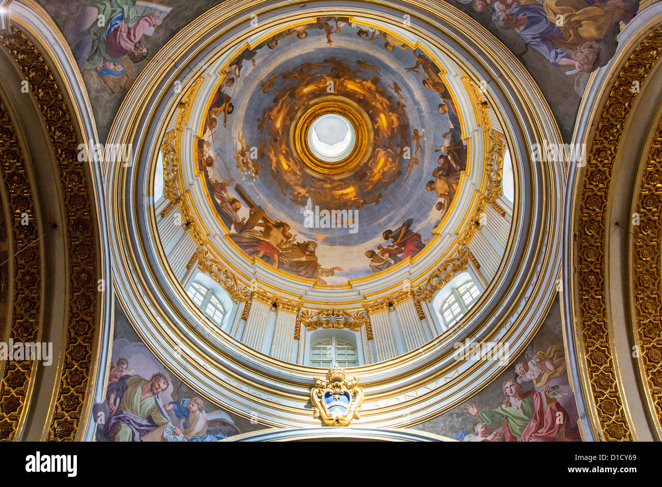 St. Paul's Cathedral, Mdina, Malta, Europe Stock Photo