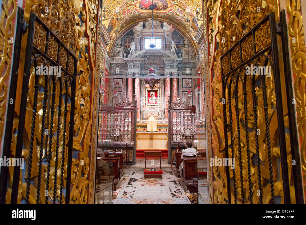 Interior of St. John's Co-Cathedral, Valletta, Malta, Europe Stock Photo
