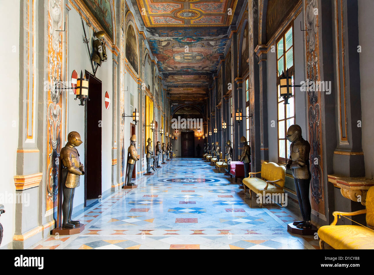 Malta, Valletta, The Grandmaster's Palace Stock Photo