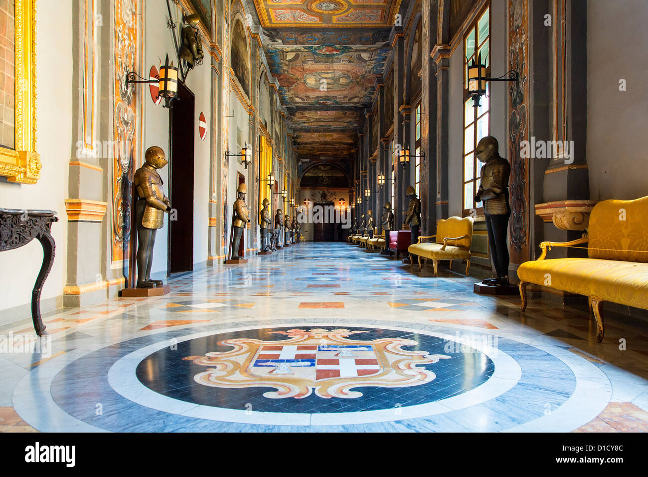 Malta, Valletta, The Grandmaster's Palace Stock Photo