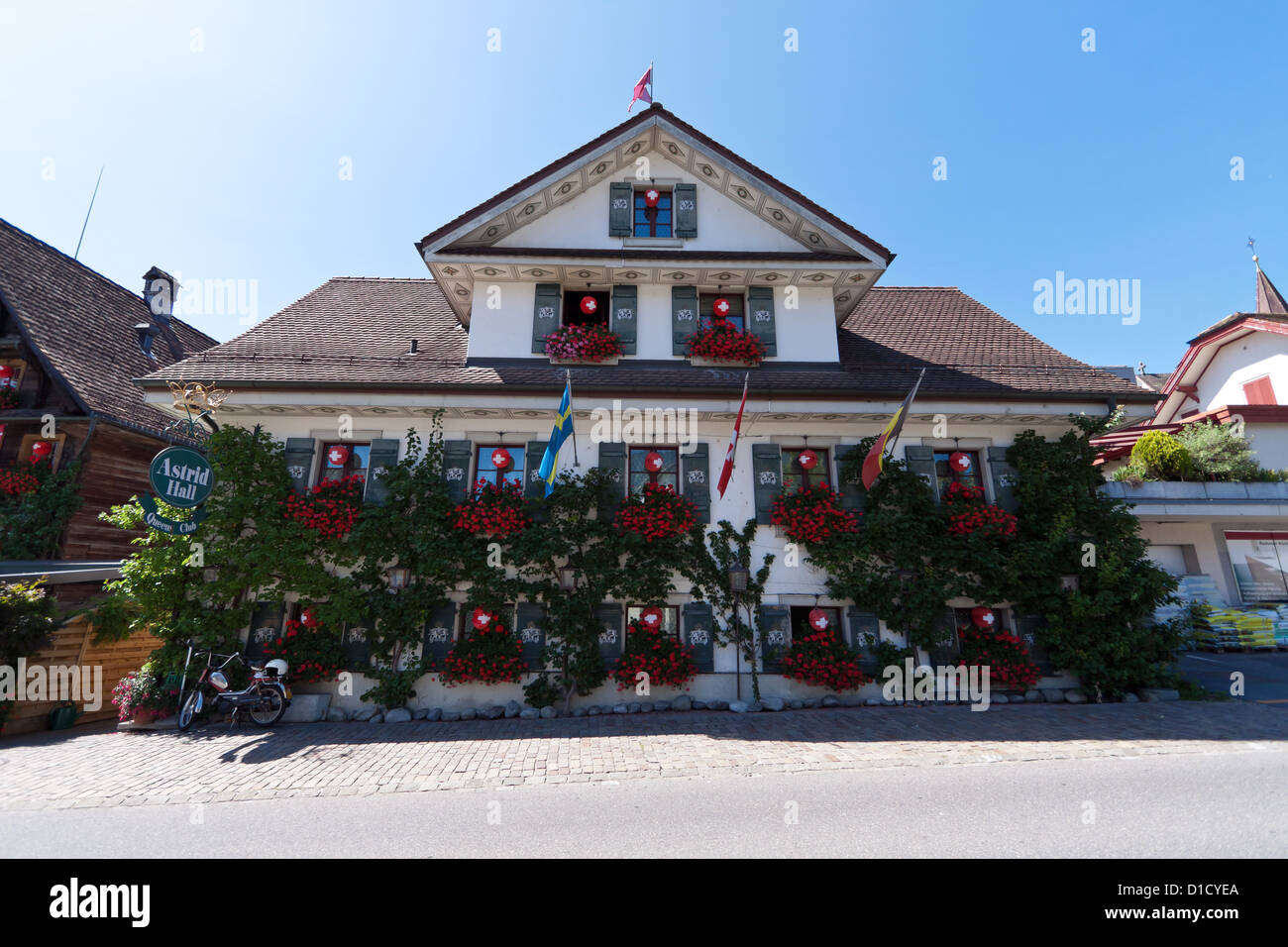 House in Switzerland Stock Photo Alamy