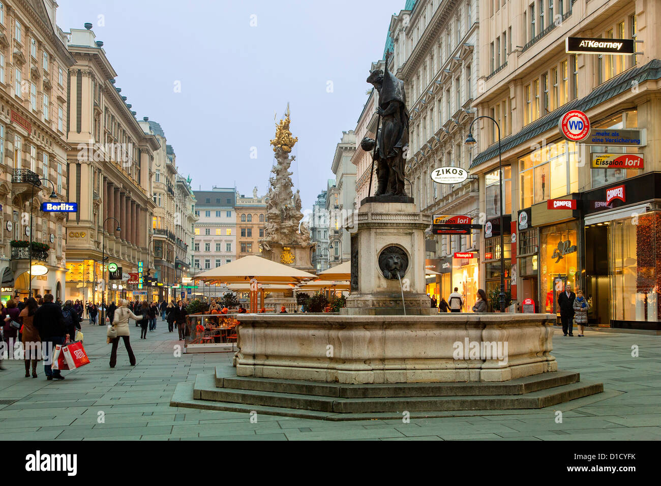 Austria, Square in Vienna Stock Photo