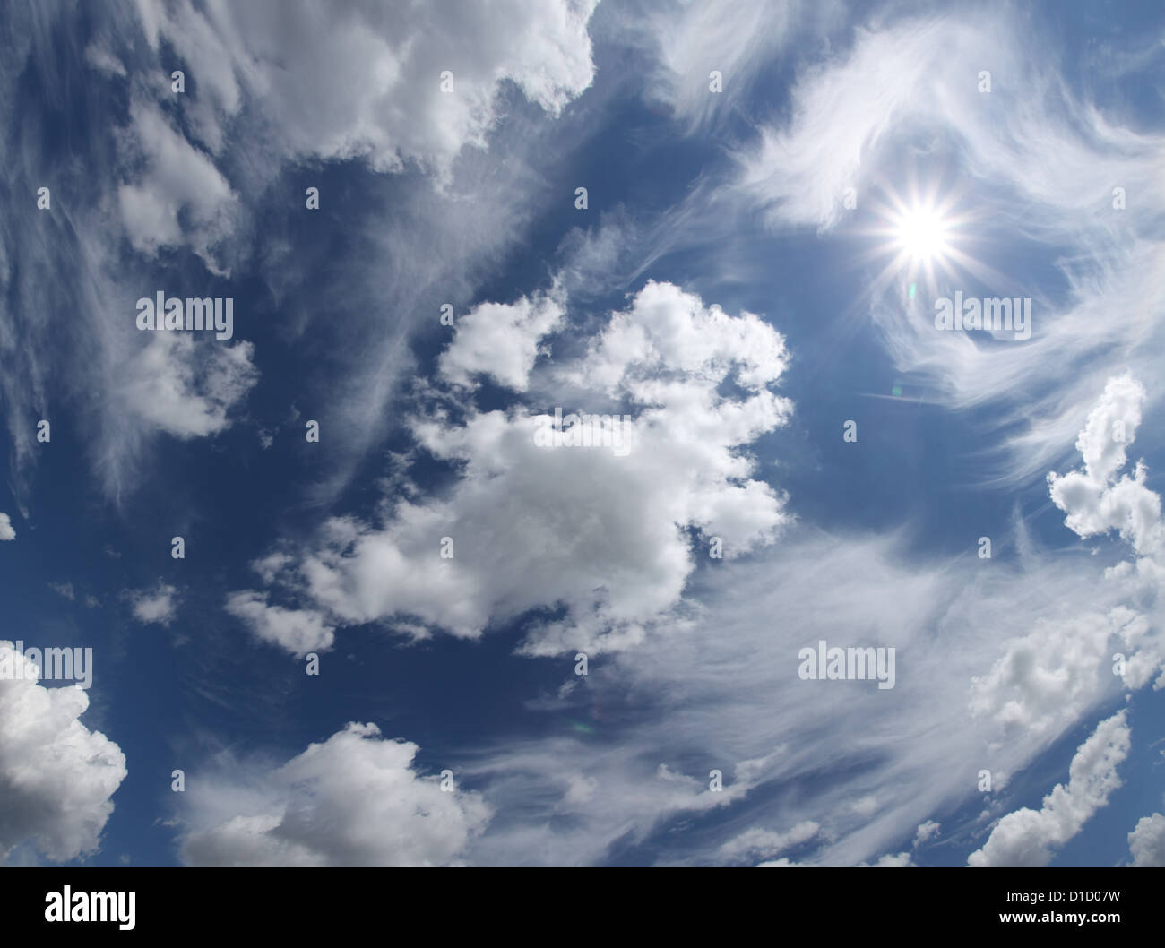 Blue sky sun hi-res stock photography and images - Alamy