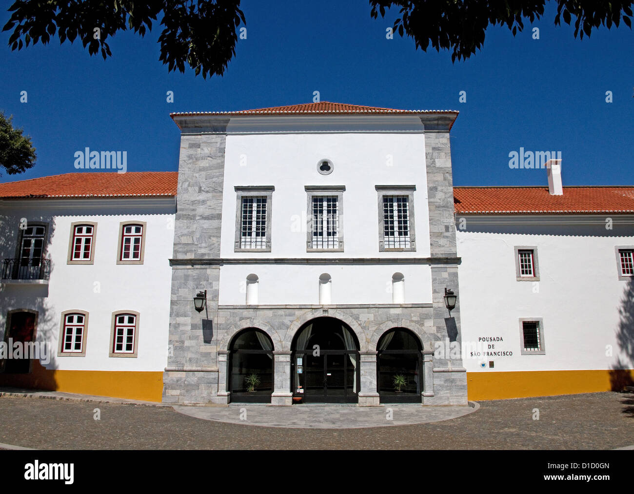 Pousada de Beja, Hotel Sao Francisco, restored 13th Century Franciscan Convent, town centre, Beja, Alentejo, Portugal. Stock Photo