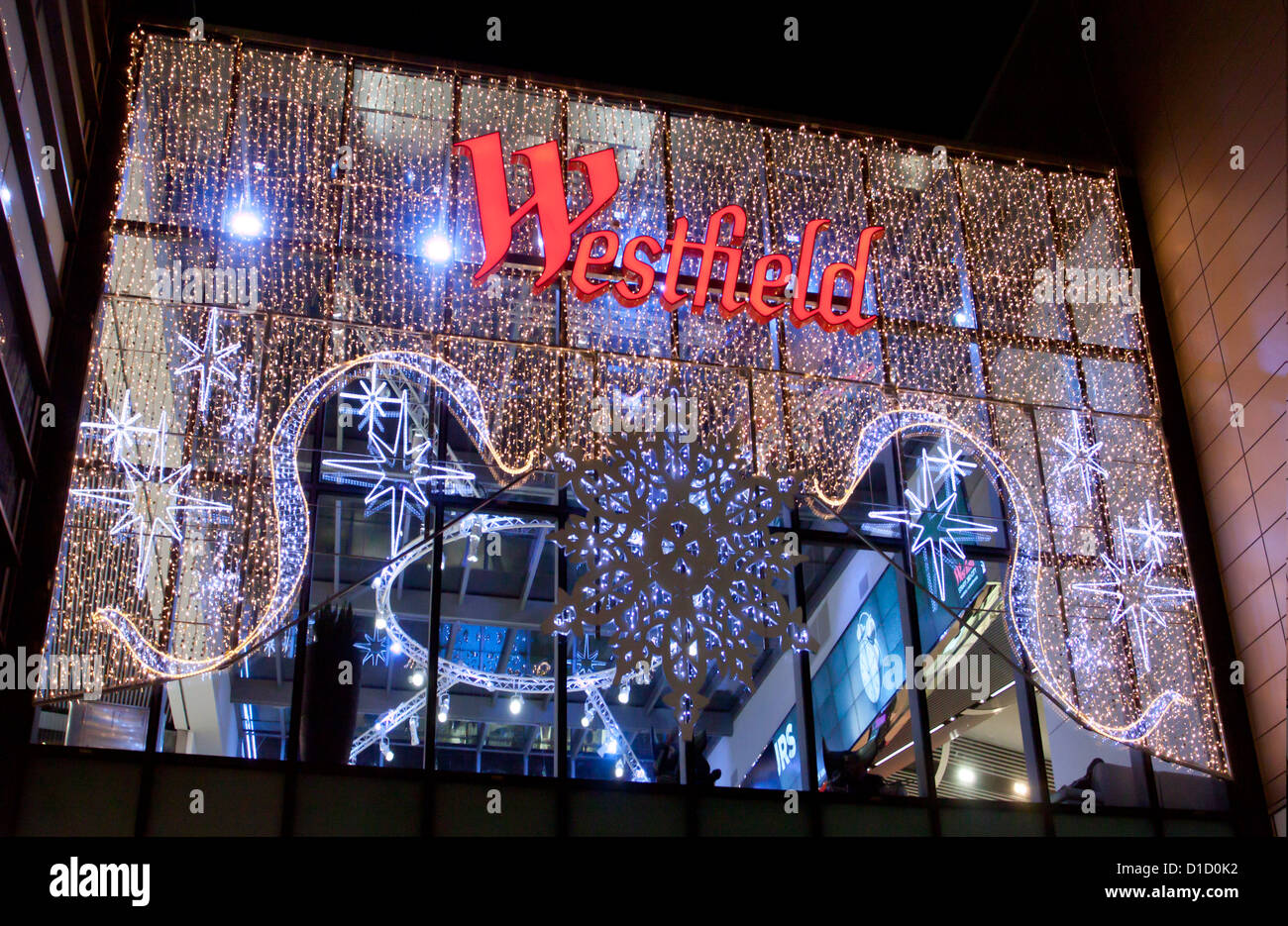 A festive display for Westfield London