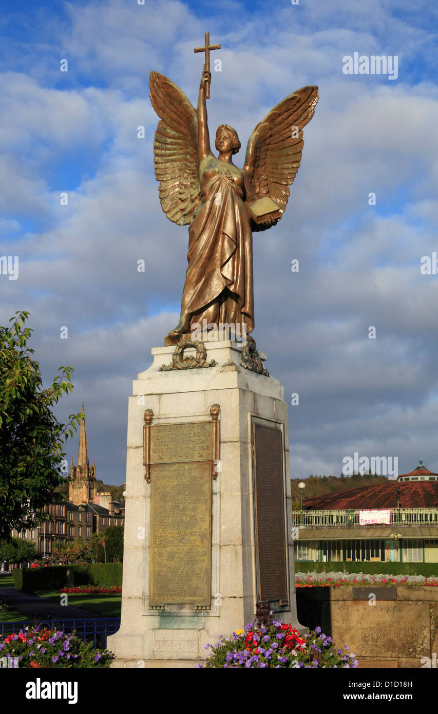 War memorial situated in Rothesay's Winter Gardens, Isle Of Bute, Bute and Argyll, Scotland, Europe Stock Photo