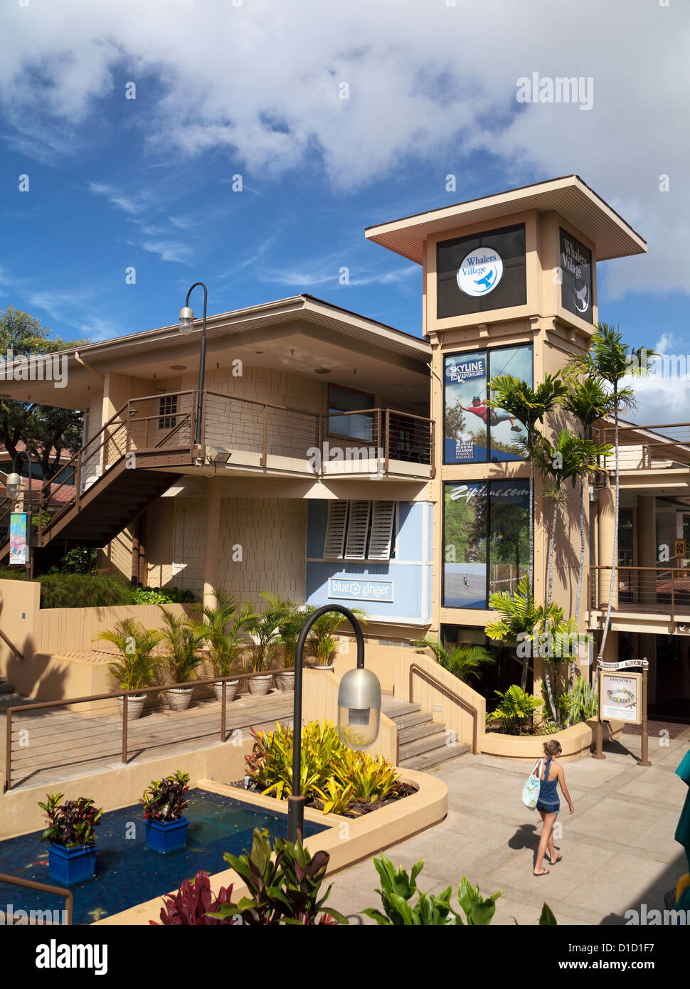 Whalers Village in Kaanapali Stock Photo