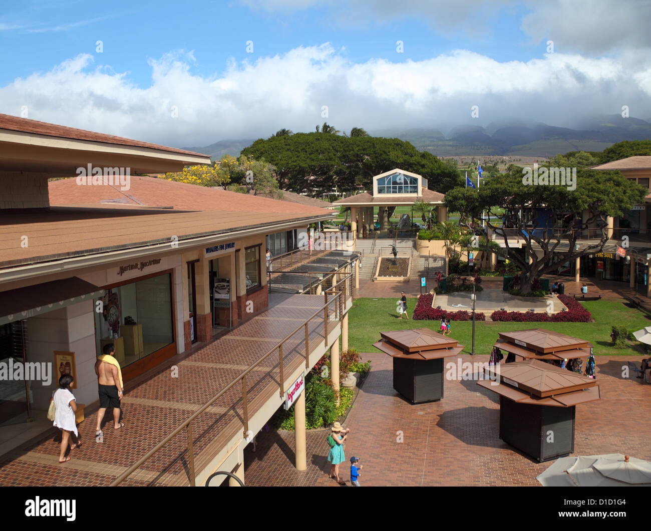 Whalers Village in Kaanapali Stock Photo