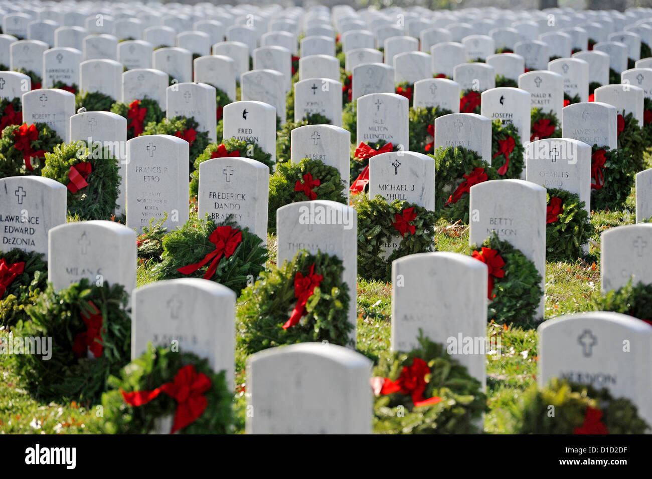 Arlington cemetary christmas wreaths