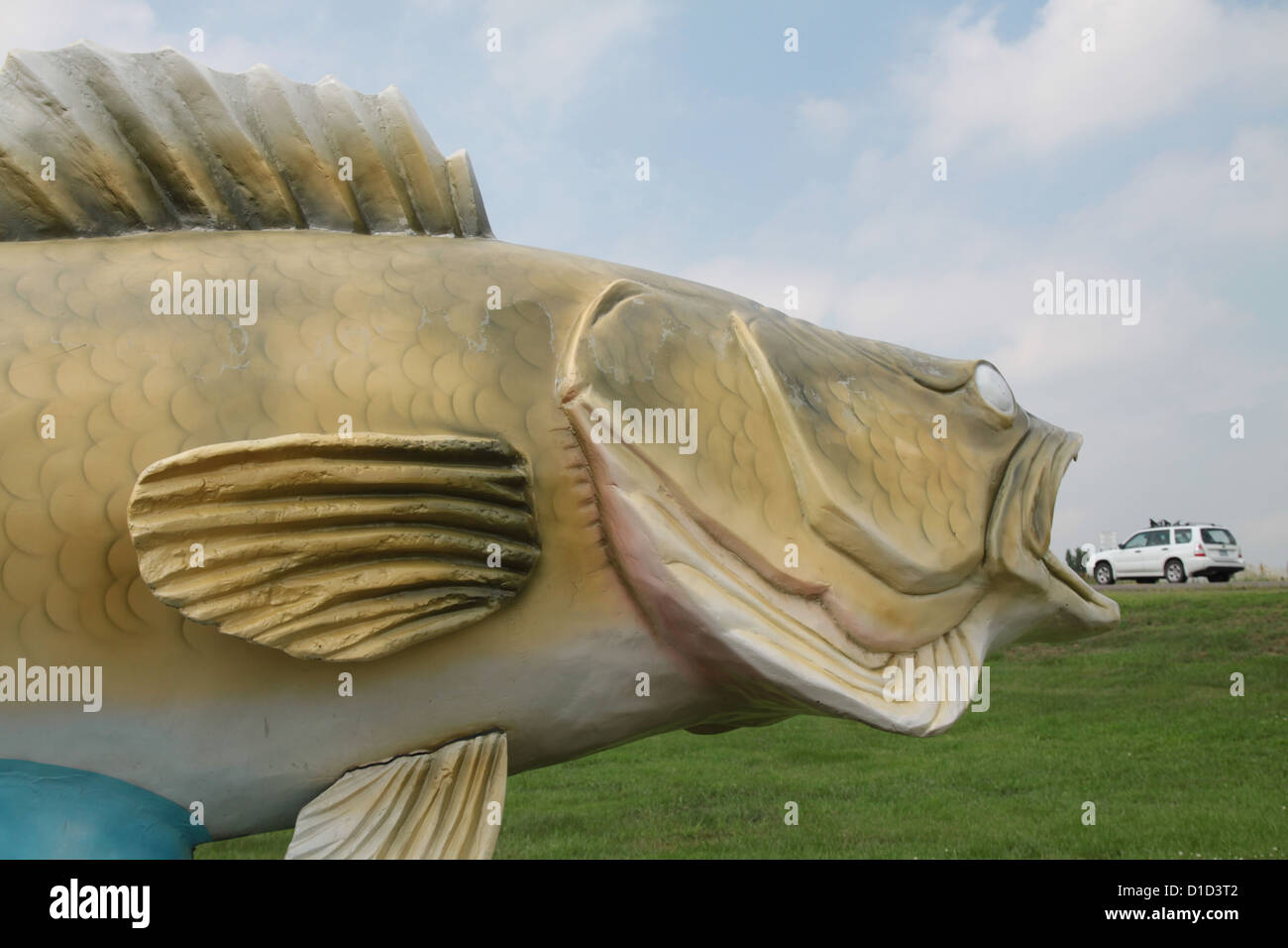 Giant roadside walleye statue in Rush City, Minnesota Stock Photo Alamy