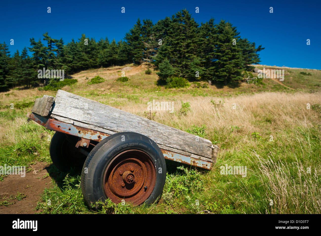 An abandoned trailer on West Ironbound Island, Nova Scotia, Canada