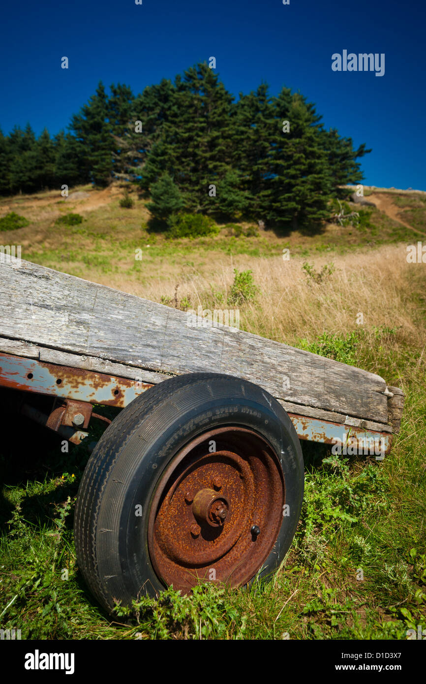 An abandoned trailer on West Ironbound Island, Nova Scotia, Canada