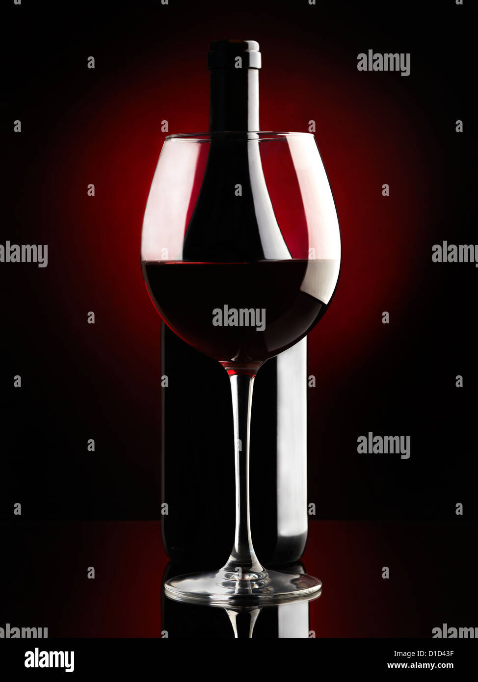 Glass of Red Wine Stock Photo Alamy
