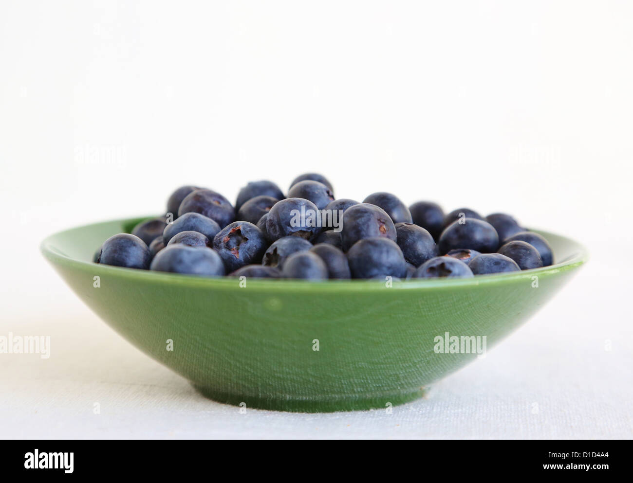 A bowl of blueberries Stock Photo Alamy