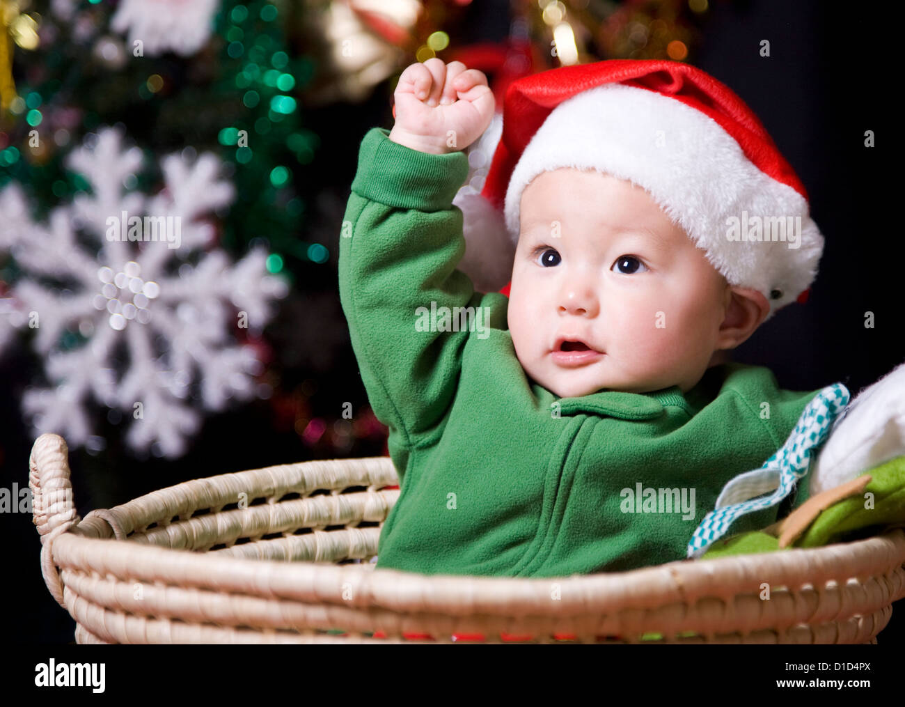 Christmas baby Stock Photo