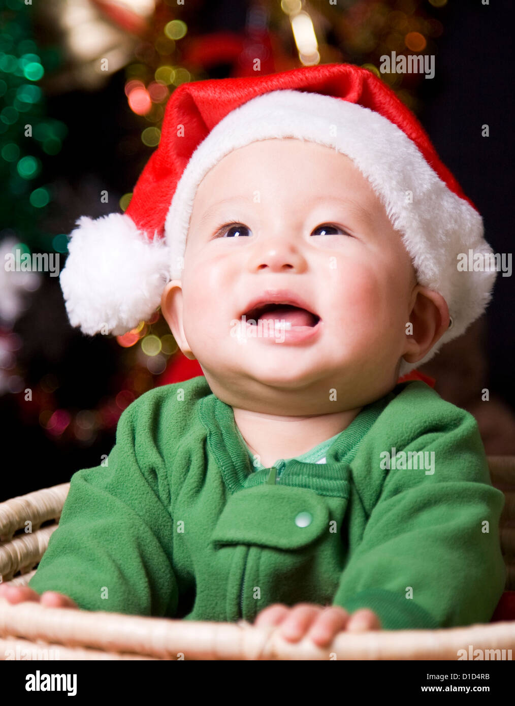 Christmas baby Stock Photo