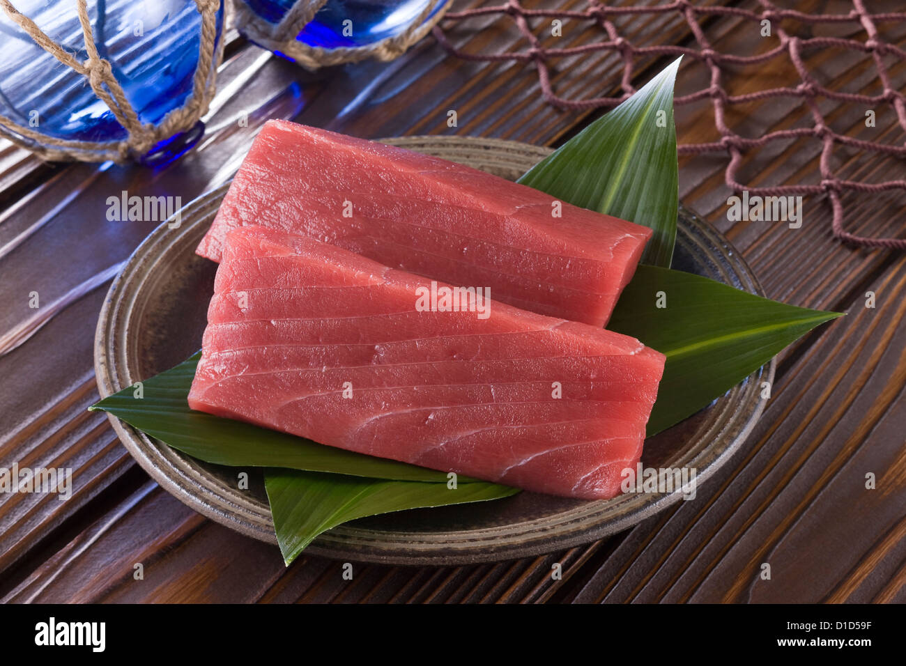 Sashimi Block of Lean Tuna Stock Photo Alamy