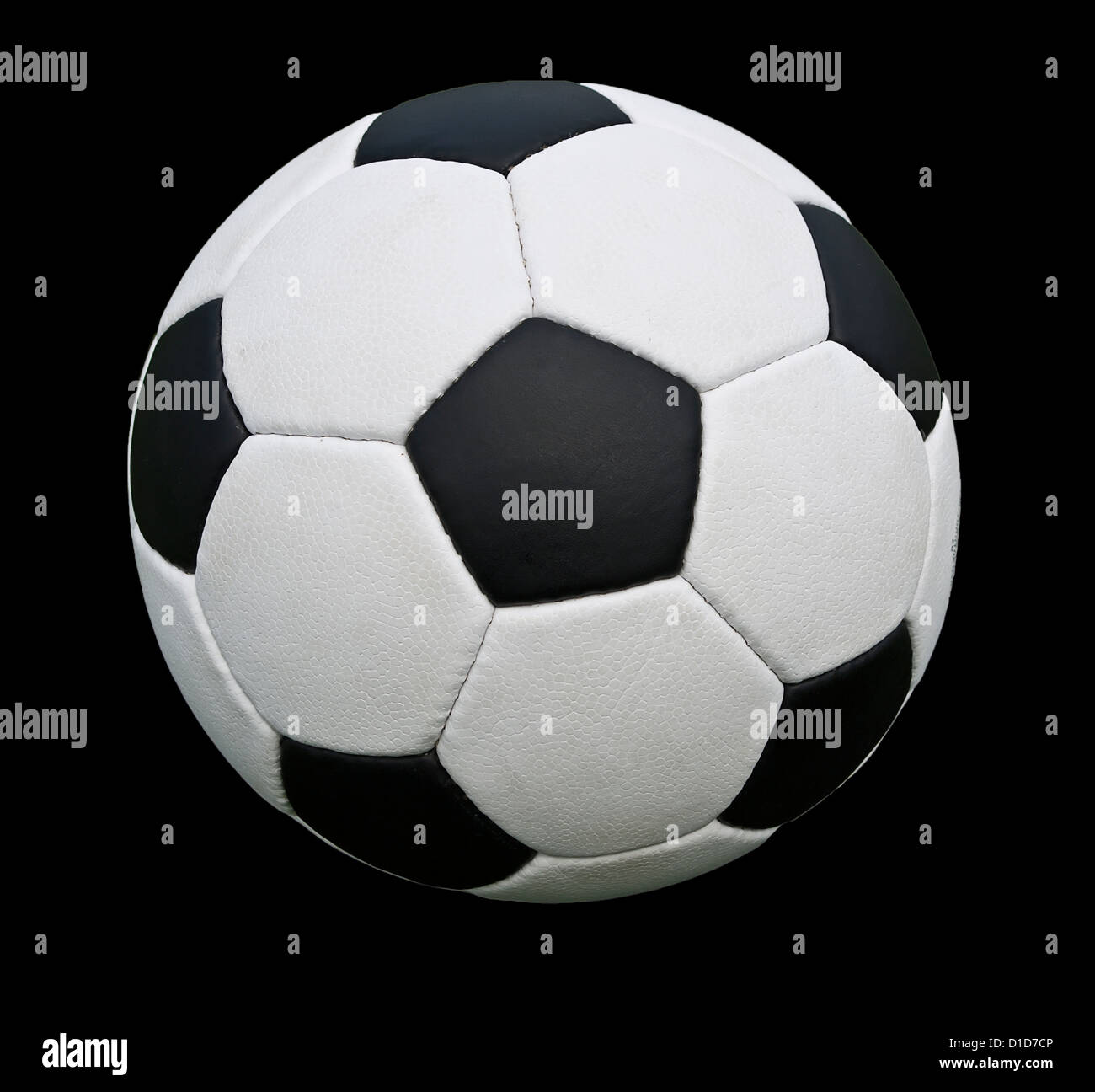 Soccer ball isolated on black background Stock Photo - Alamy