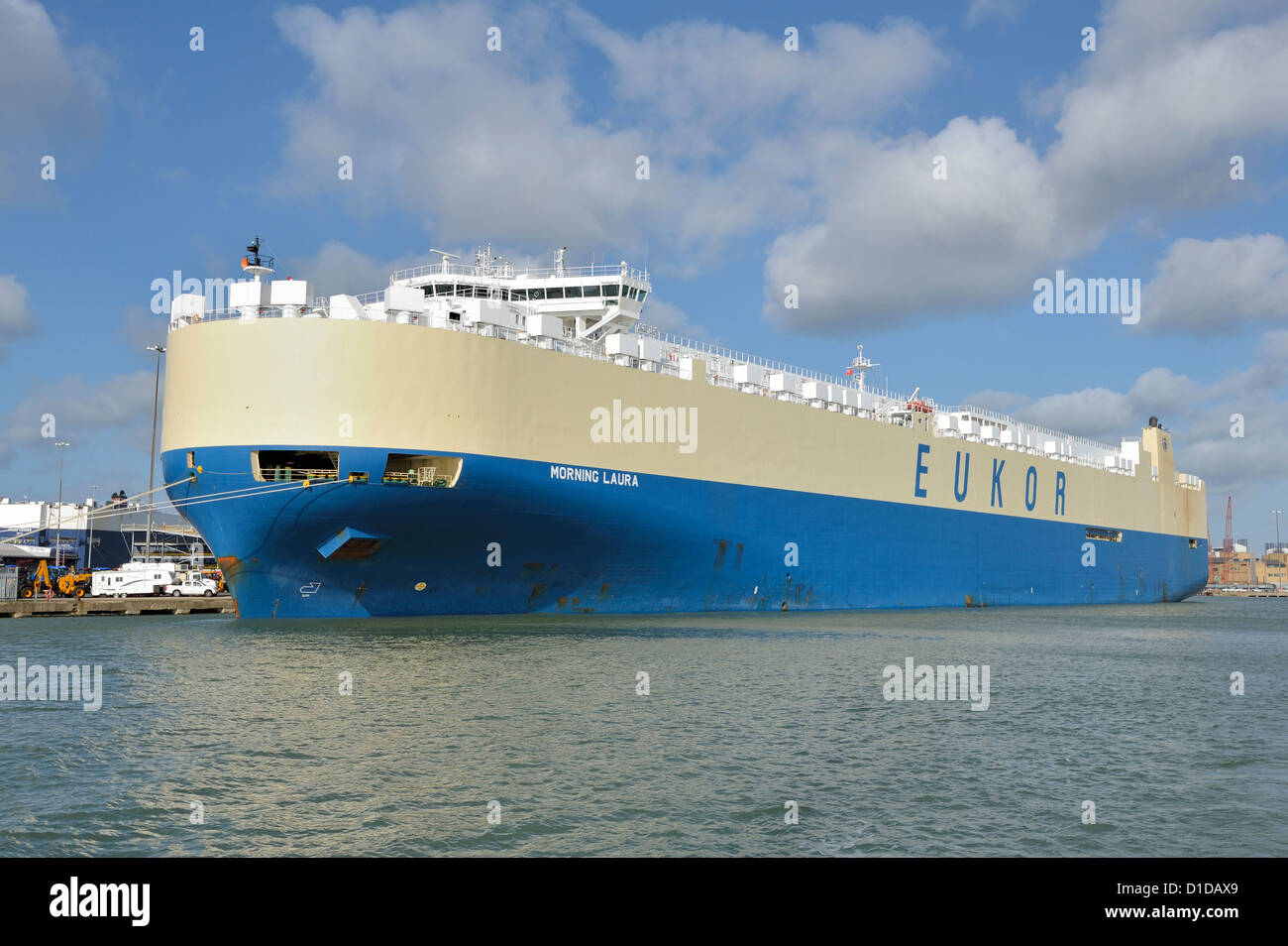 Car carrier Eukor at Southampton Docks Southampton Hampshire England UK