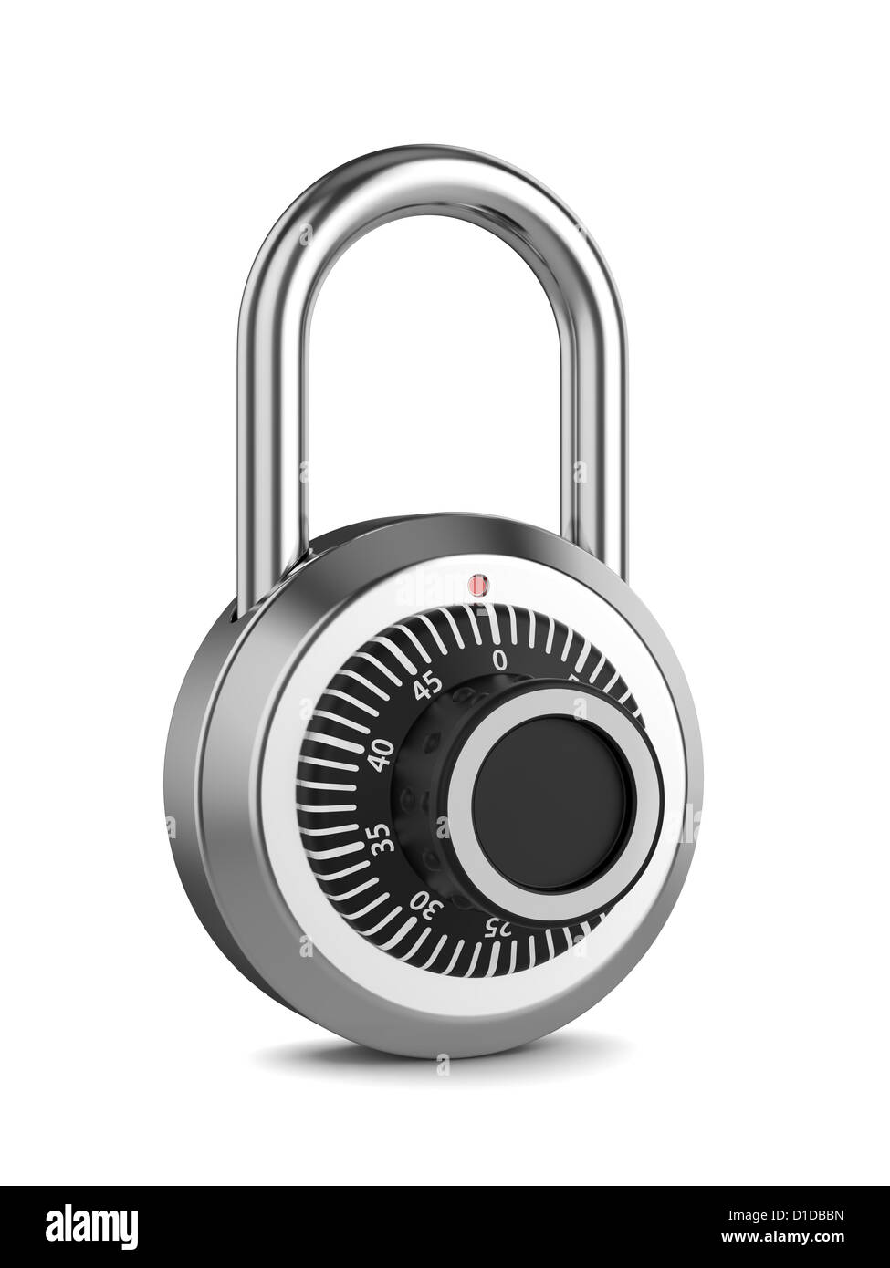 3d illustration of combination padlock isolated on white background ...