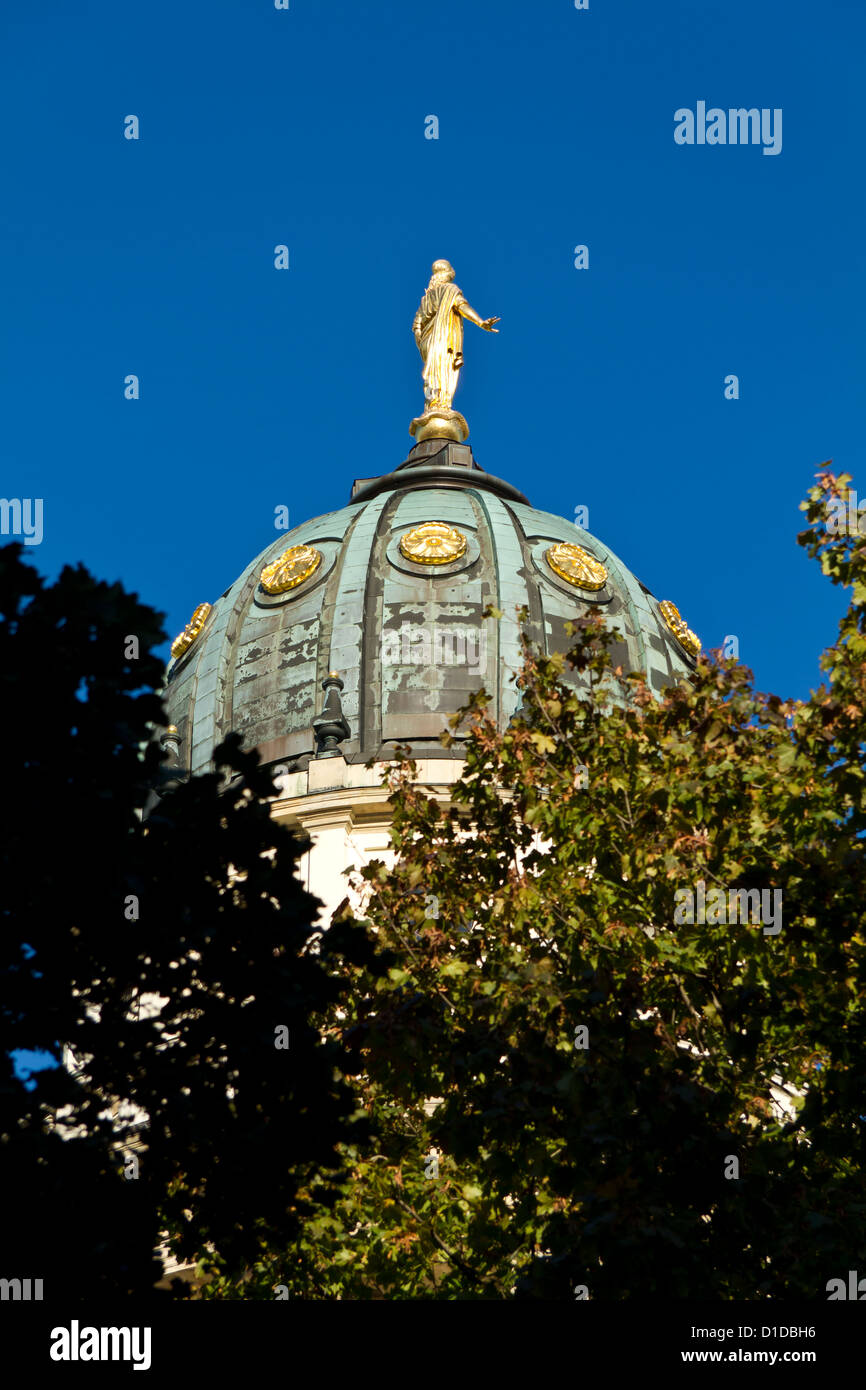 The French Cathedral on the Gendarmenmarkt in Berlin, Germany Stock Photo