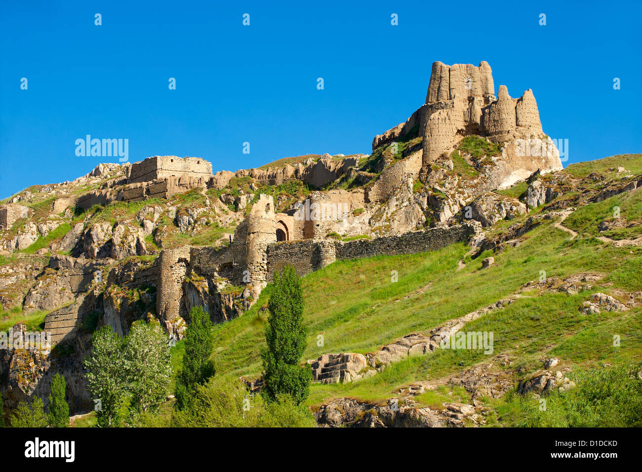 The ancient Uratian iron age fortress of Van, Van, Turkey Stock Photo