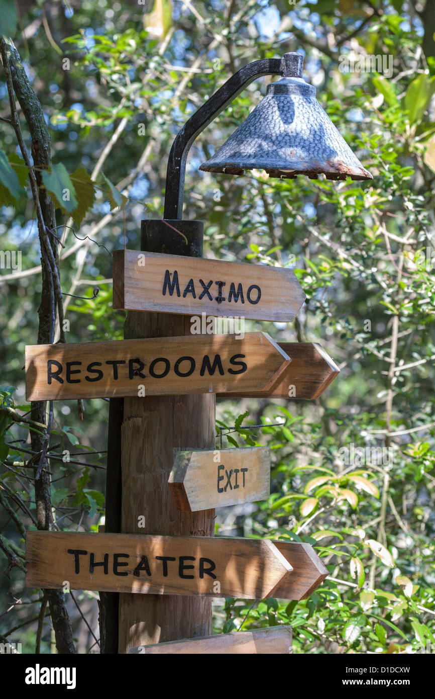 Signs direct guests to all points of interest in the St. Augustine
