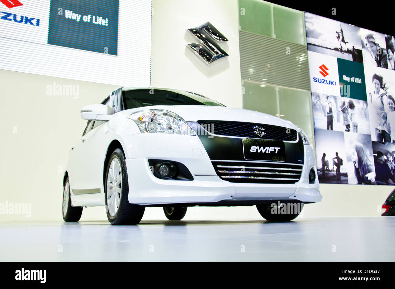 The Suzuki Swift car on display at The 29th Thailand International