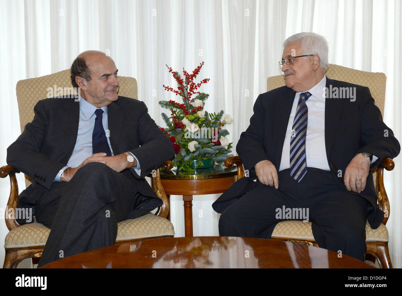 Dec. 17, 2012 - Rome, Rome, Italy - Palestinian President Mahmoud Abbas ...