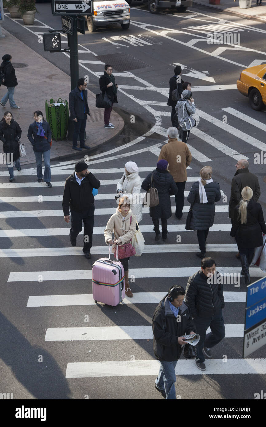 Greeley Square, 32nd St. & Broadway, Manhattan, NYC Stock Photo