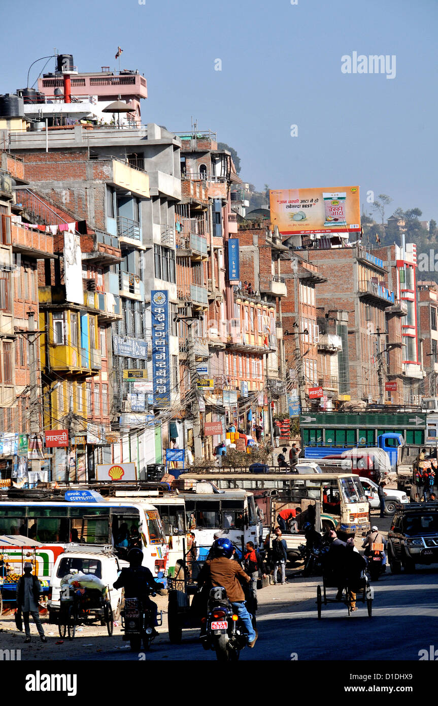 main street Banepa Nepal Stock Photo