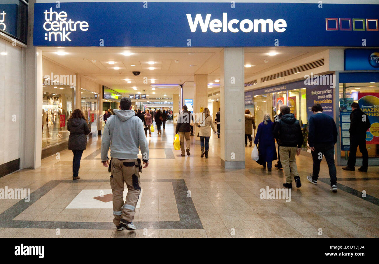 The MK centre shopping mall, Milton Keynes, Buckinghamshire UK Stock Photo