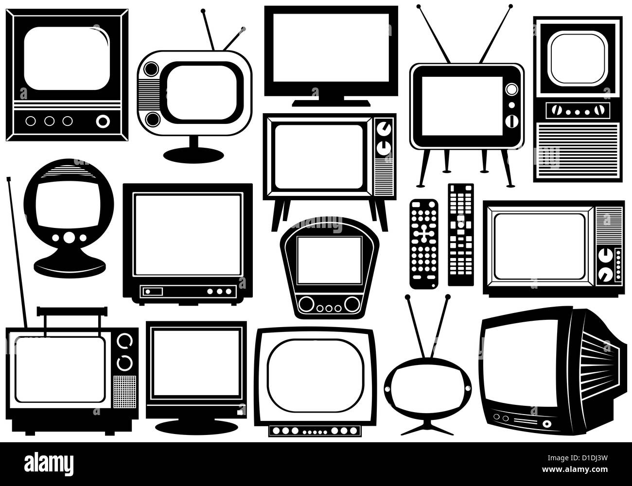 Tv set collection hires stock photography and images Alamy