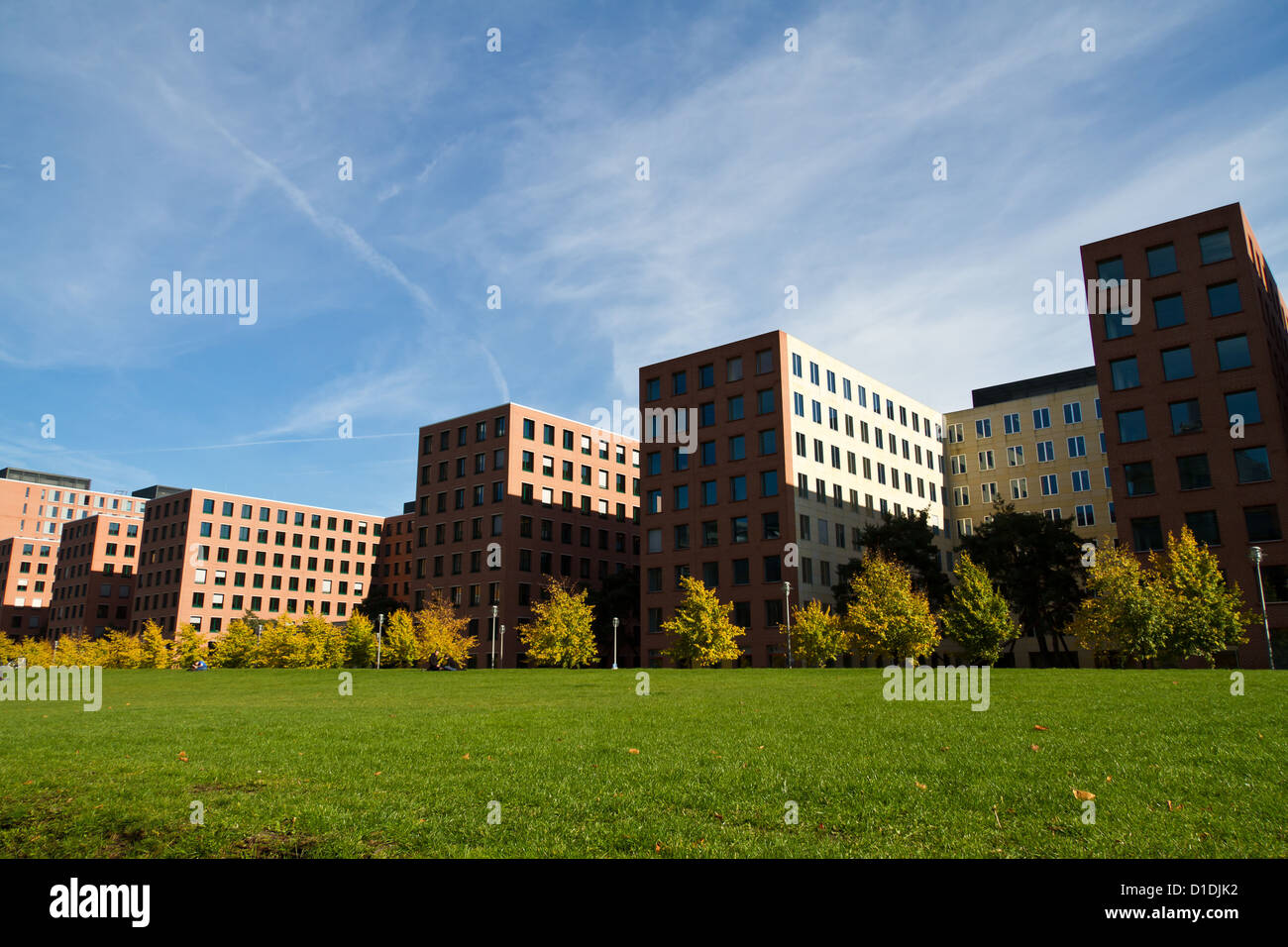 Apartment Blocks at the Potsdamer Platz in Berlin, Germany Stock Photo